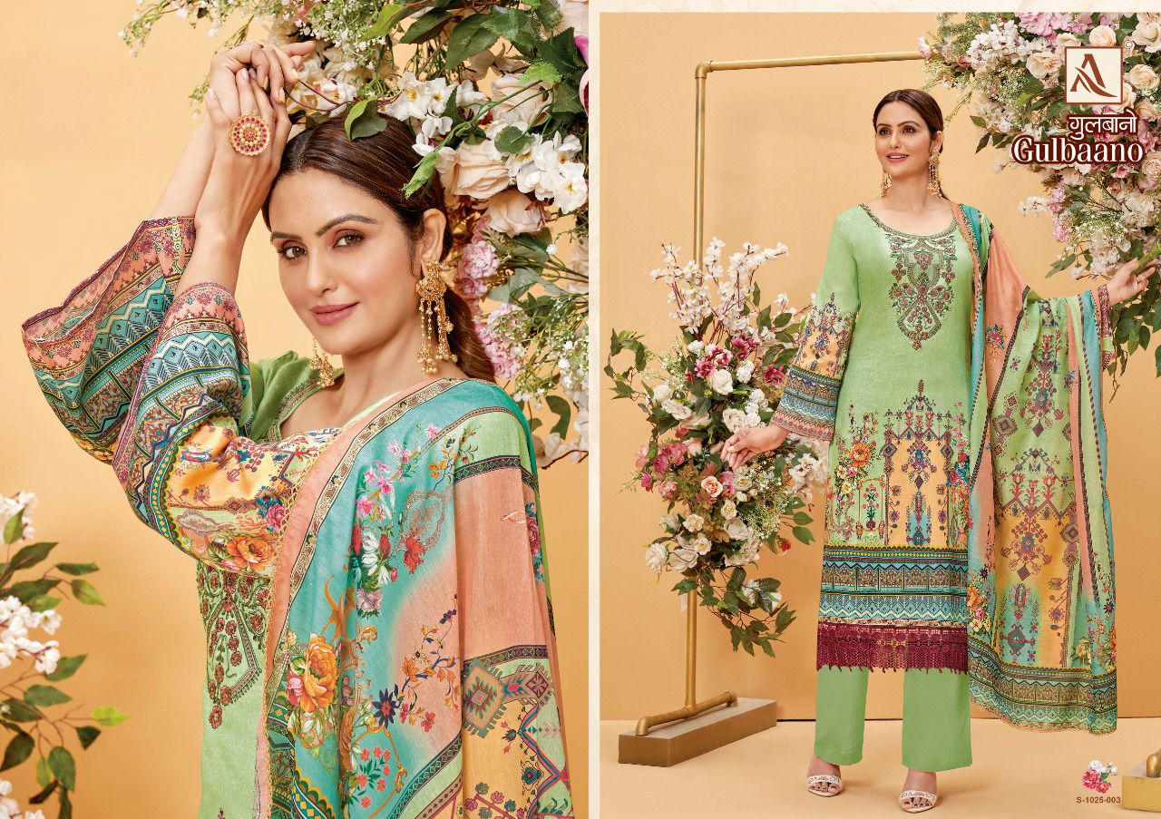 Alok Gulbaano Jam Cotton Printed Fancy Casual Wear Dress Material Collection